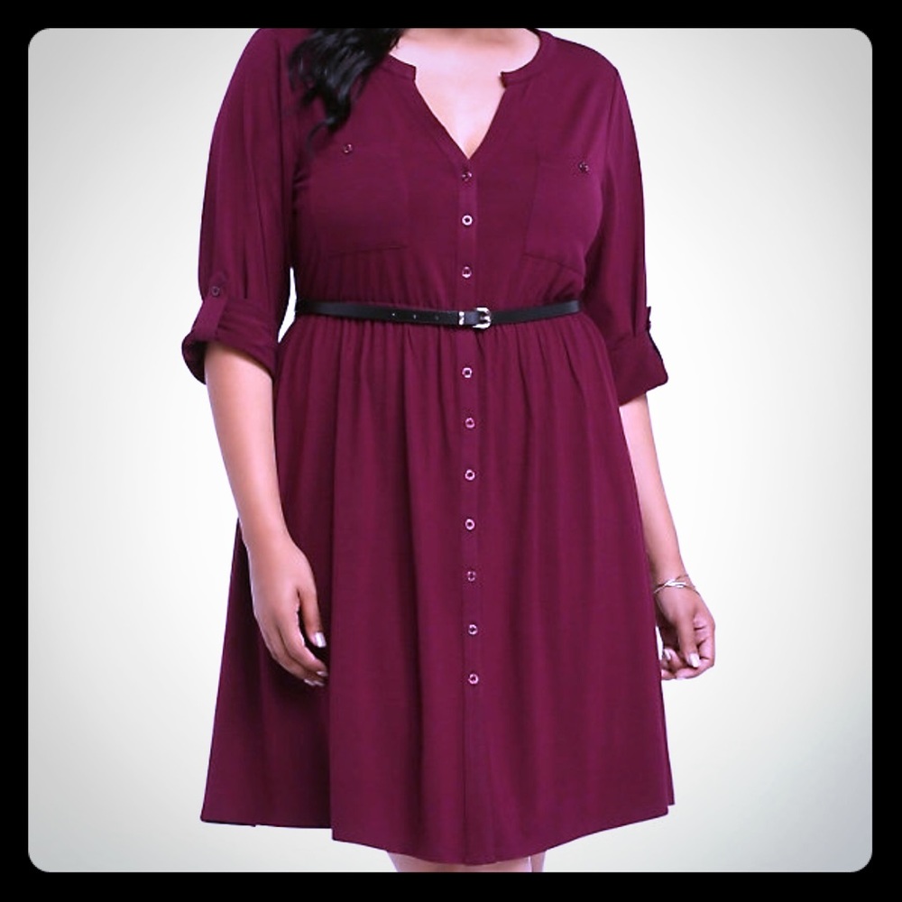 Torrid Button down shirt dress size 4